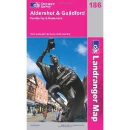 Aldershot and Guildford, Camberley and H... by Ordnance Survey Sheet map, folded