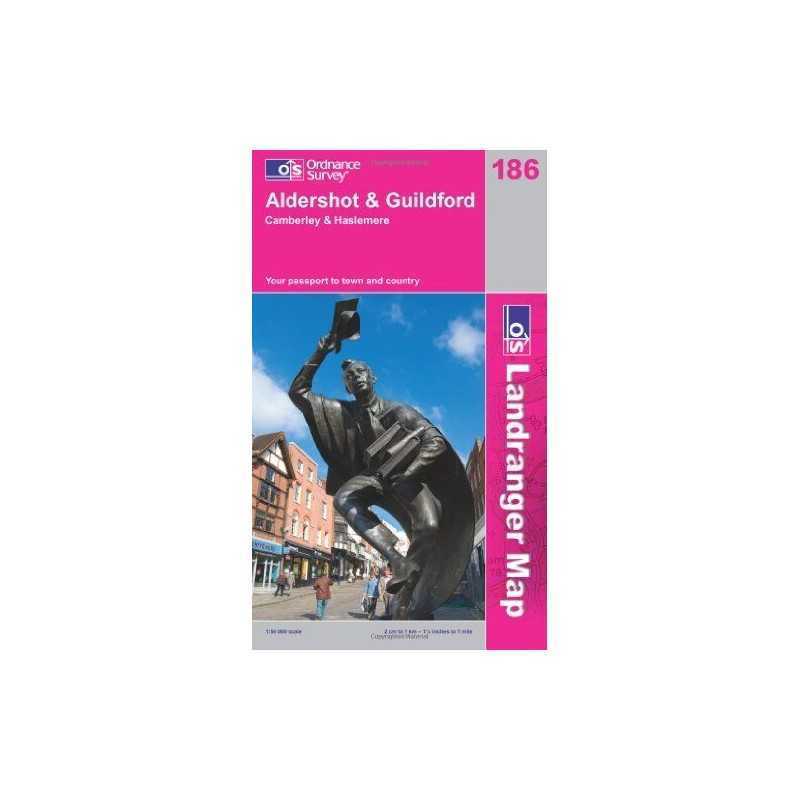 Aldershot and Guildford, Camberley and H... by Ordnance Survey Sheet map, folded