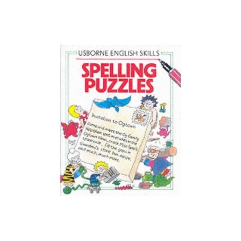 Spelling Puzzles (Usborne English Skills S.) by McClelland, Peter Paperback The