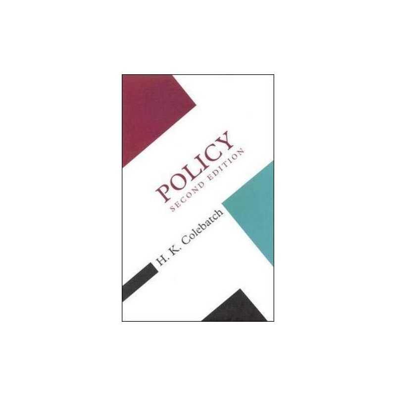 Policy (Concepts in the Social Sciences) by Colebatch, H Paperback Book The
