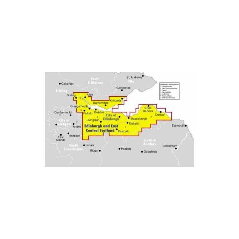 Ordnance Survey Edinburgh and East Ce..., Philips Maps