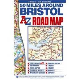 50 Miles around Bristol Road Map (A... by Geographers A-Z Map Sheet map, folded