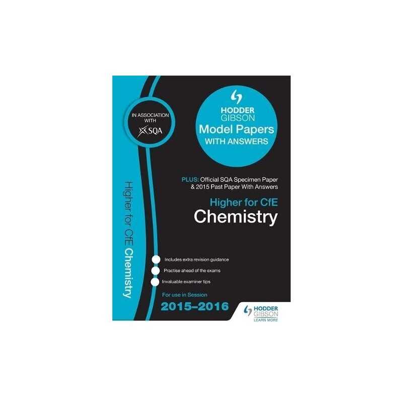 Higher Chemistry 2015/16 SQA Specimen, Past and Hodder Gibson Model Pa... by SQA