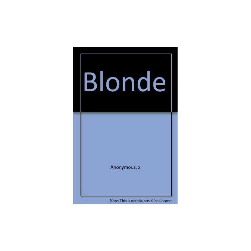 Blonde by Anonymous, x Paperback Book