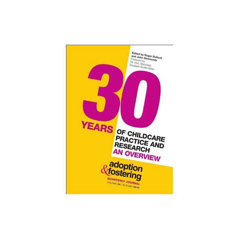 30 Years of Childcare Practice and Research: An Ov... by John Simmonds Paperback