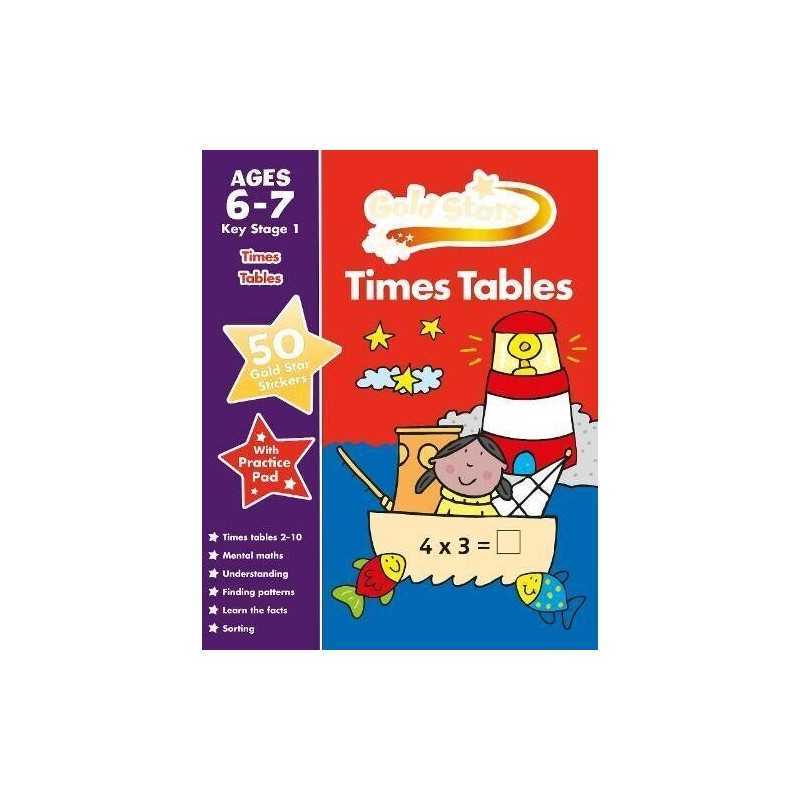 Gold Stars Times Tables Ages 6-7 Key Stage 1 (Gold Star... by Parragon Books Ltd