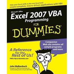 Excel 2007 VBA Programming For Dummies by Walkenbach, John Paperback Book The
