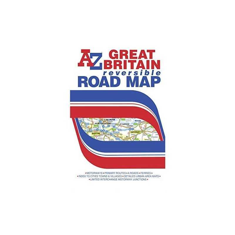 G.B. Road Map (Reversible) (A-Z Road Map) by Geographers A-Z Map Company Ltd The