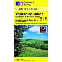 Yorkshire Dales: Southern and Western Ar... by Ordnance Survey Sheet map, folded