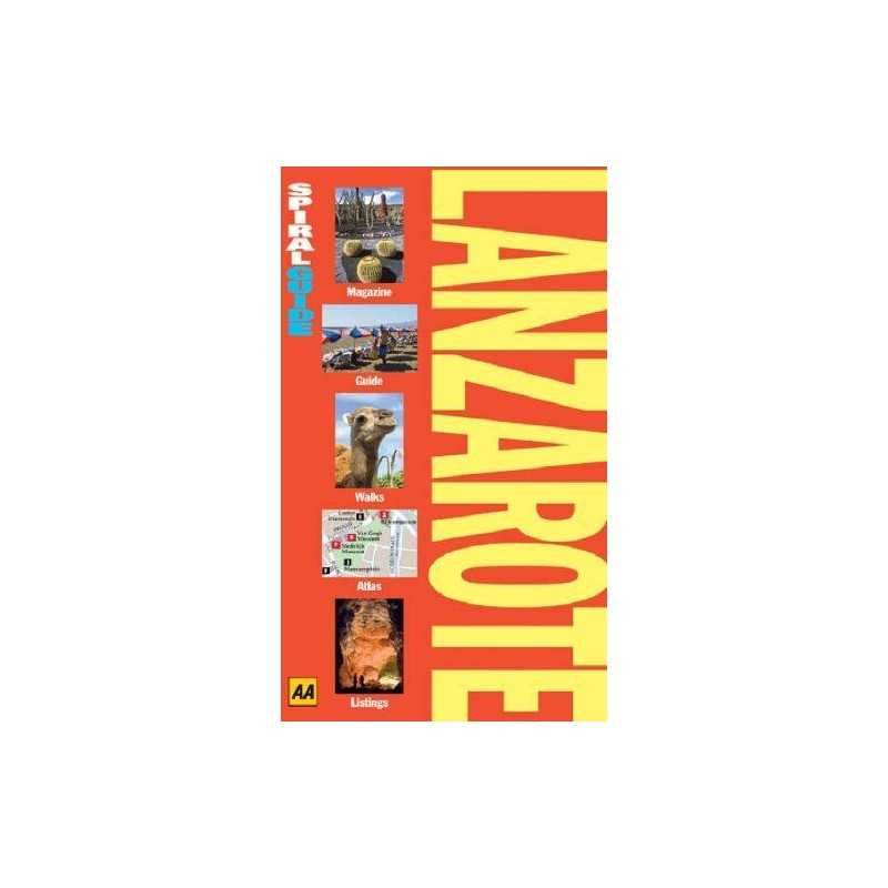 AA Spiral Guide Lanzarote (AA Spiral Guides) by Pbk Paperback Book