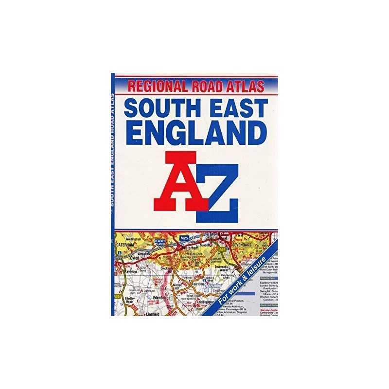 A. to Z. Regional Road Atlas of South East England Paperback Book  Fast