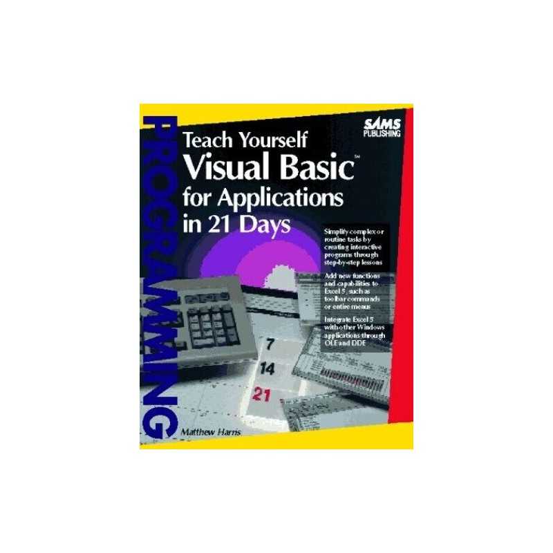 Teach Yourself Visual Basic for Applications in ... by Harris, Matthew Paperback