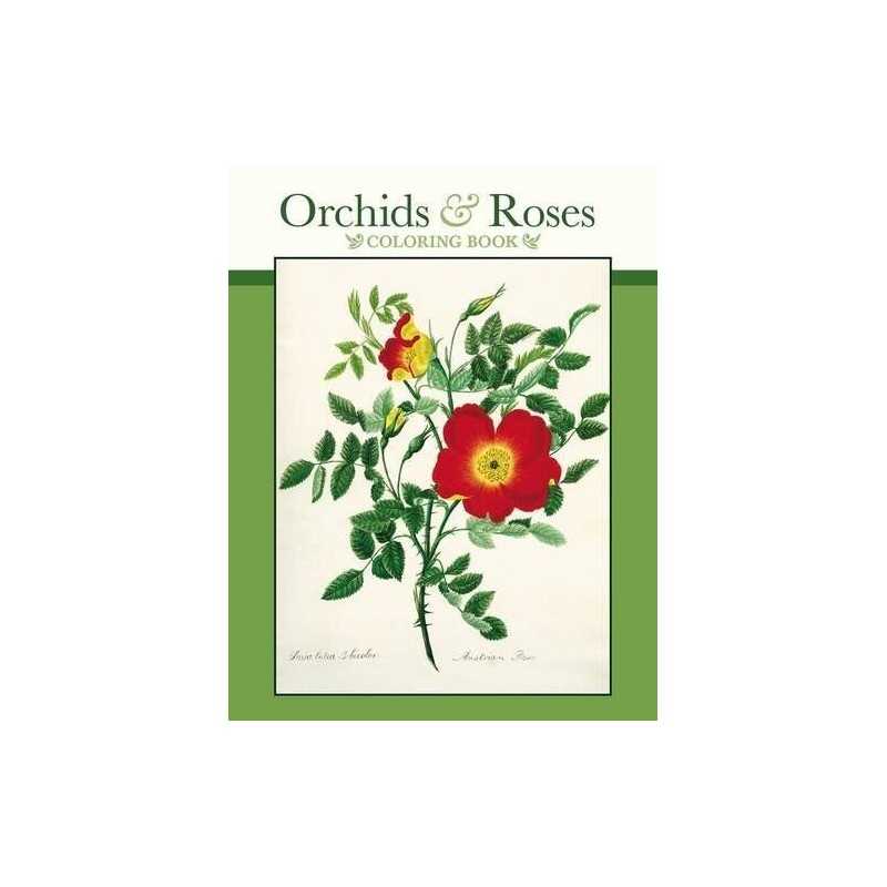 Orchids & Roses Colouring Book
