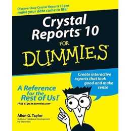 Crystal Reports 10 for Dummies by Taylor, Allen G. Paperback Book  Fast