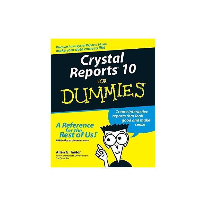 Crystal Reports 10 for Dummies by Taylor, Allen G. Paperback Book  Fast